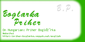 boglarka priher business card